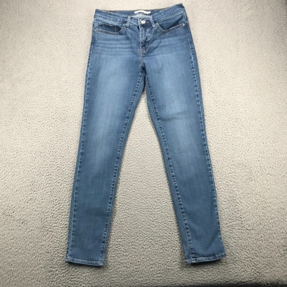 LEVIS 311 Jeans Size 27 Shaping Skinny Mid Rise Medium Wash Stretch Denim - Picture 1 of 14